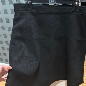 Ann Taylor Black suede Women's Skirt